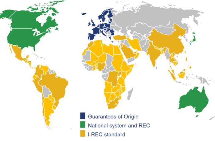 Carte du monde EAC
